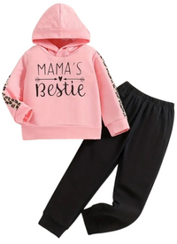 Mama Bestie Fleece Hoodie Tracksuit