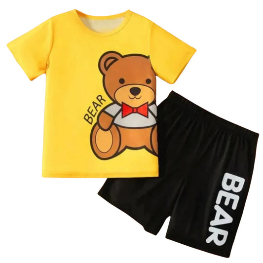 Bear Yellow Short Set